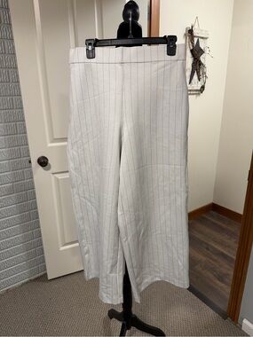 NWT JNY Jones New York High Rise Crop Wide Leg Pants Size Large